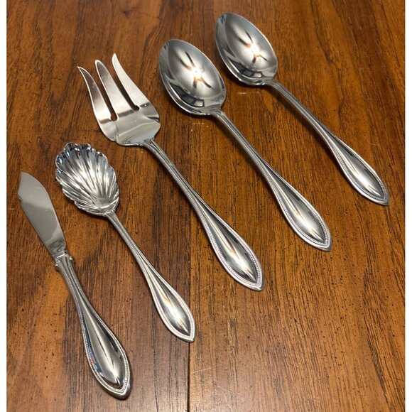 NEW 5-Piece Oneida Silver Arbor-American Harmony Hostess Serving Set - Picture 1 of 1